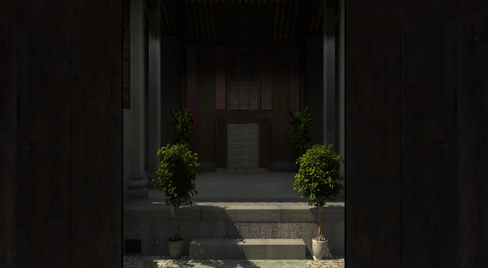 courtyard 3D Model .c4d .max .obj .3ds .fbx .stl .blend
