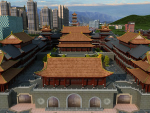 temple 3Dモデル
