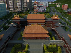temple 3Dモデル