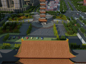 temple 3Dモデル