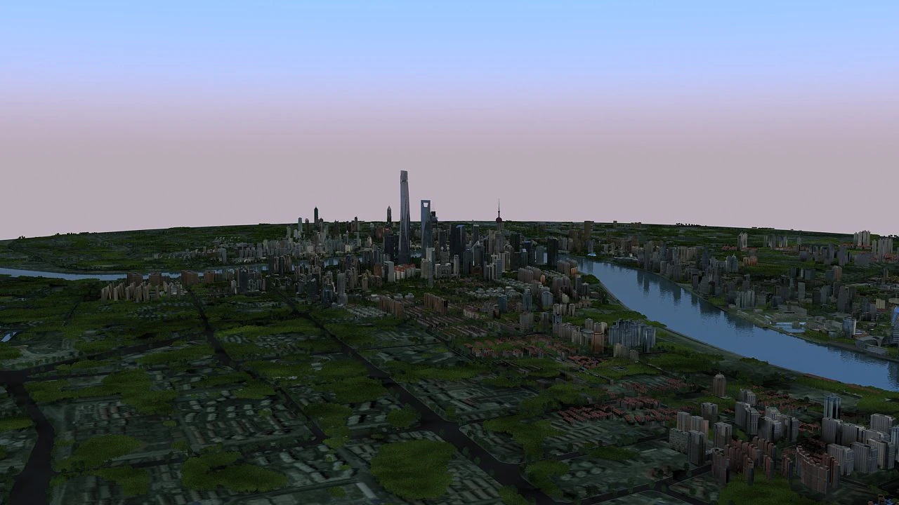 lujiazui 3D Model .c4d .max .obj .3ds .fbx .stl .blend 