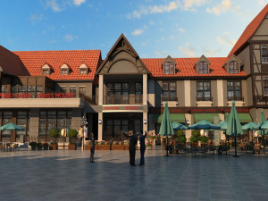 small town 3D Модель