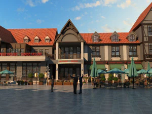 small town 3D Model