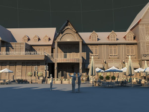 small town 3D Модель