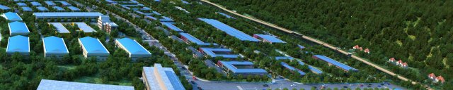 ginseng industrial park Modello 3D .c4d .max .obj .3ds .fbx .stl .blend