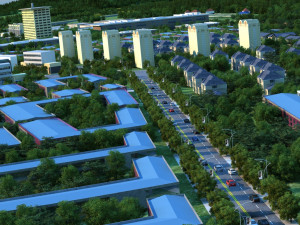 ginseng industrial park Modello 3D
