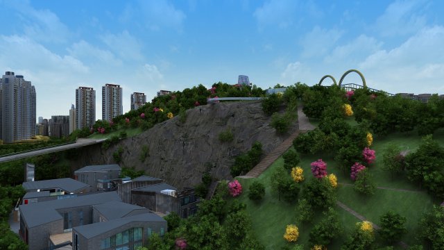 city park 3Dモデル .c4d .max .obj .3ds .fbx .stl .blend