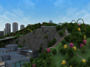 city park Modèle 3D