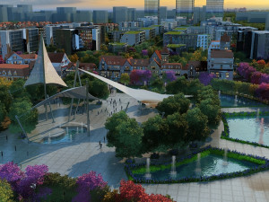 small town 3D Model