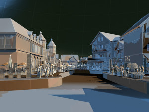 small town 3D Model