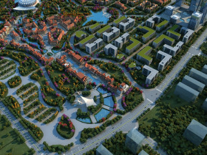 small town 3D Model