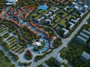 piccola citt&agrave; Modello 3D