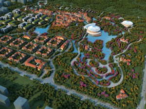 small town 3D Модель