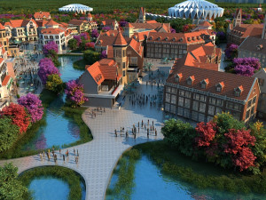 small town 3D Model