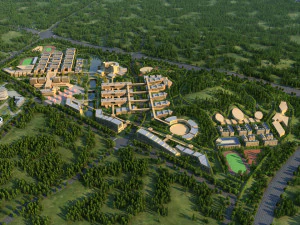 university campus 3D Model