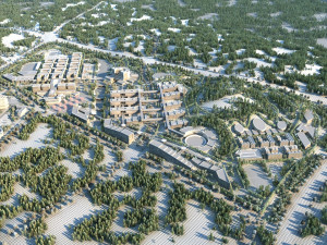 university campus 3D 模型