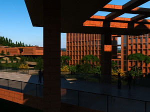 university campus 3D 模型