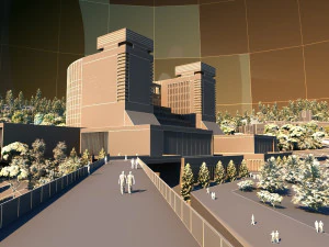 大学のキャンパス 3Dモデル