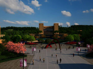 University campus 3D Model