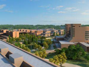 university campus 3D-Modell