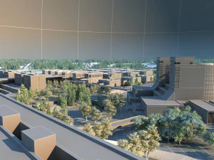 university campus 3D Model