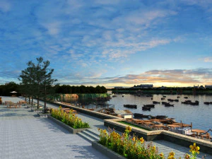 antico porto Modello 3D