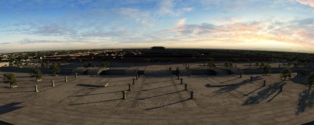 ancient palace Model 3D .c4d .max .obj .3ds .fbx .stl .blend 