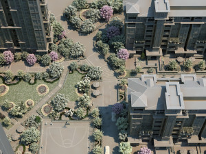 city building 3D मॉडल