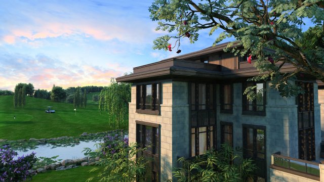 golf course Model 3D .c4d .max .obj .3ds .fbx .stl .blend 