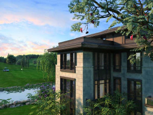campo de golf Modelo 3D