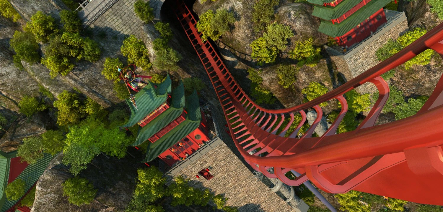 roller coaster 3D Model .c4d .max .obj .3ds .fbx .stl .blend 