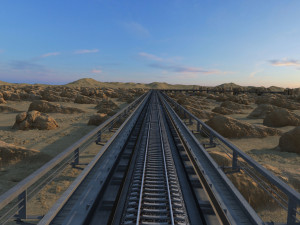 railway Modèle 3D