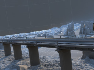 railway Modèle 3D