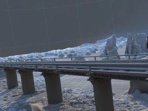 railway 3D Model