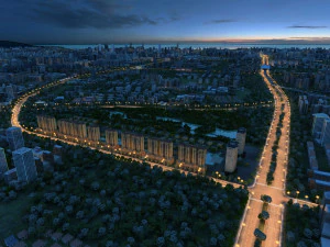 도시 건물 3D 모델