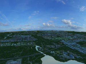 construção da cidade Modelo 3D