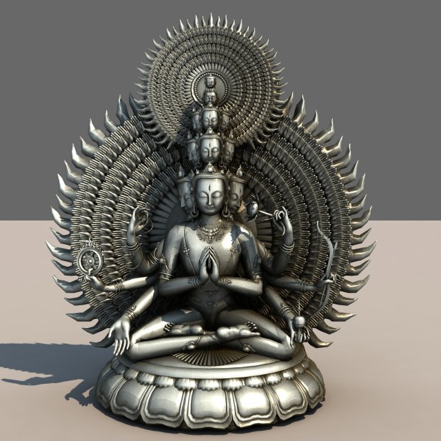 guanyin 3D Model .c4d .max .obj .3ds .fbx .stl .blend 