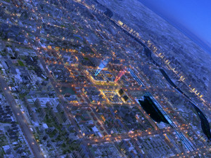 city night scene 3D Model