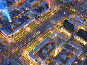 city night scene 3D Model