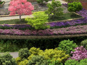 orchid garden 3D Model