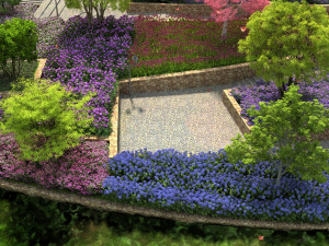 orchid garden 3D 模型