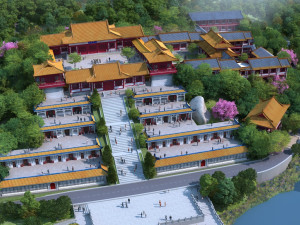 temple 3D मॉडल