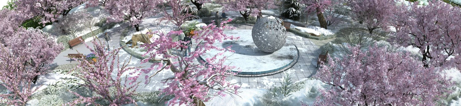 plum garden 3D Model .c4d .max .obj .3ds .fbx .stl .blend