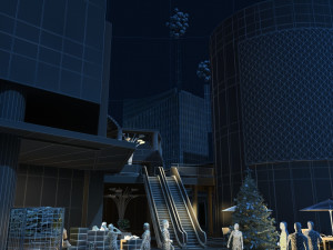 commercial street 3Dモデル