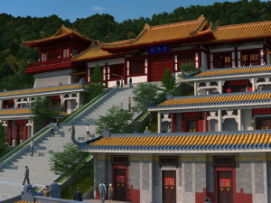 temple 3D 模型