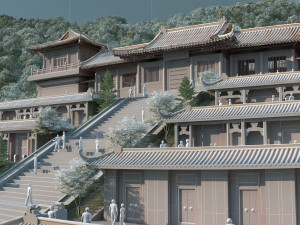 temple 3D 模型