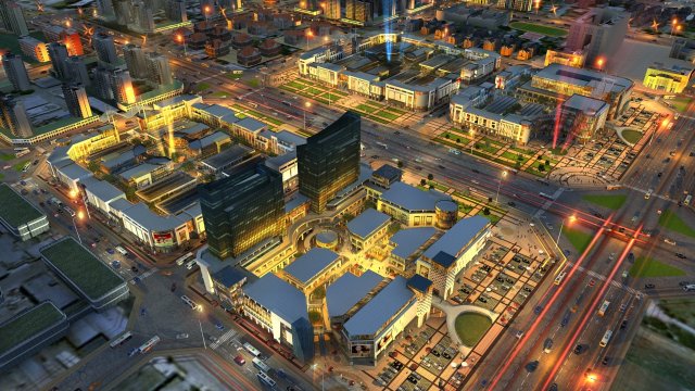 city night scene 3D Model .c4d .max .obj .3ds .fbx .stl .blend 
