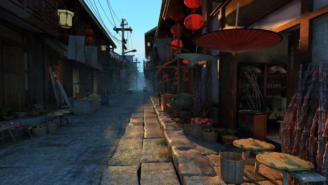 ancient street 3D 模型 .c4d .max .obj .3ds .fbx .stl .blend 