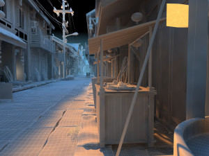 ancient street 3D 模型