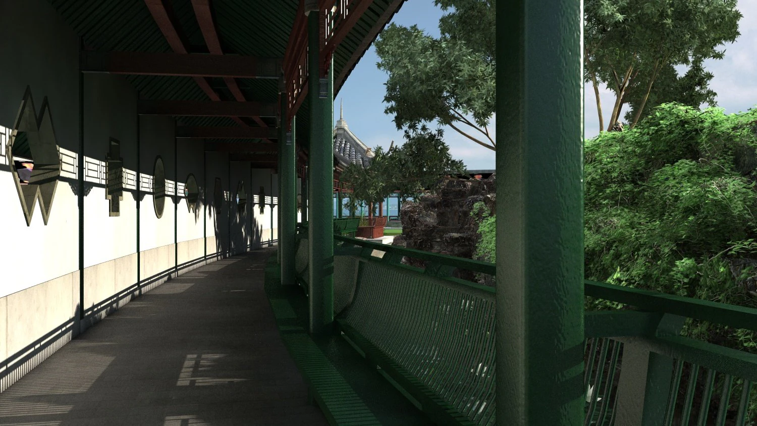 corridor 3D Model .c4d .max .obj .3ds .fbx .stl .blend 